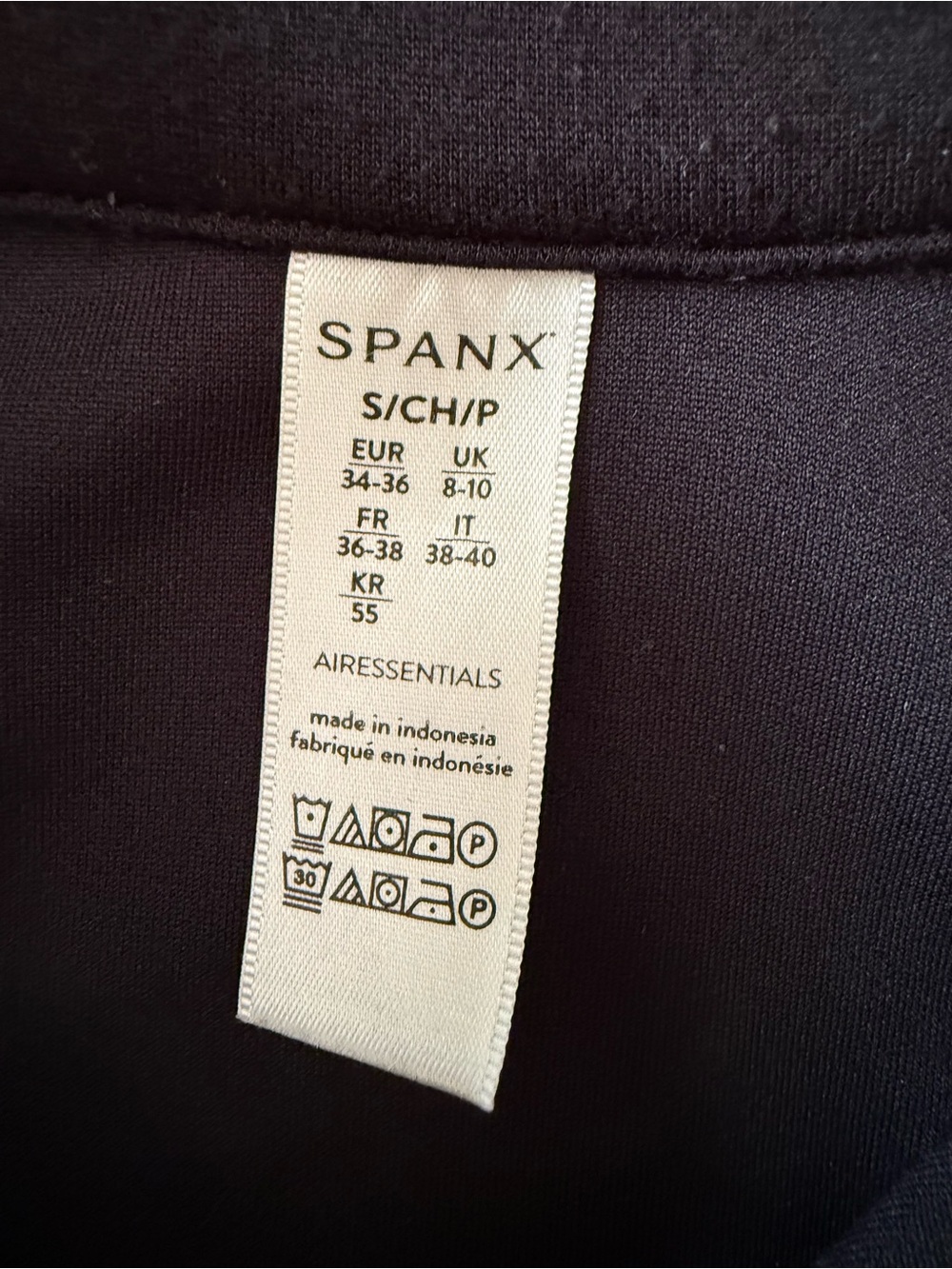 SPANX Air Essentials Black Women's Quarter-Zip Pullover Sweatshirt - Picture 2 of 4